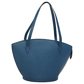 Louis Vuitton-LOUIS VUITTON Epi Saint Jacques Sac Shopping à Épaule Bleu M52275 LV Auth BA1290-Bleu