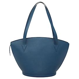 Louis Vuitton-LOUIS VUITTON Epi Saint Jacques Sac Shopping à Épaule Bleu M52275 LV Auth BA1290-Bleu