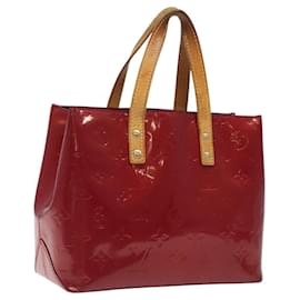 Louis Vuitton-LOUIS VUITTON Monogram Vernis Reade PM Sac à main Pomme D'amour M91990 Auth 118174-Rouge
