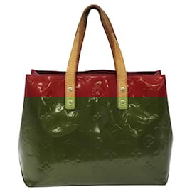Louis Vuitton-LOUIS VUITTON Monogram Vernis Reade PM Sac à main Pomme D'amour M91990 Auth 118174-Rouge