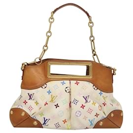 Louis Vuitton-LOUIS VUITTON Sac à main Judy MM Multicolore Monogram 2Way Blanc M40255 Auth 117752-Blanc