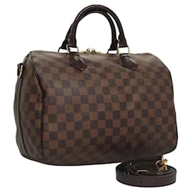 Louis Vuitton-LOUIS VUITTON Damier Ebene Speedy Bandouliere 30 Hand Bag N41367 LV Auth 117943-Autre