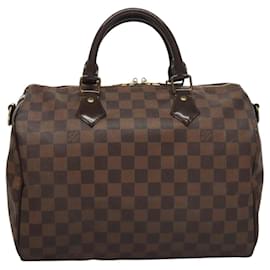 Louis Vuitton-LOUIS VUITTON Damier Ebene Speedy Bandouliere 30 Hand Bag N41367 LV Auth 117943-Autre