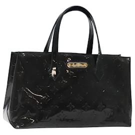 Louis Vuitton-LOUIS VUITTON Sac à main Monogram Vernis Wilshire PM Bluenuit M93684 Auth BA1022-Autre