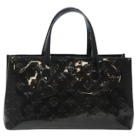 Louis Vuitton-LOUIS VUITTON Sac à main Monogram Vernis Wilshire PM Bluenuit M93684 Auth BA1022-Autre