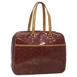 Louis Vuitton-LOUIS VUITTON Sac à main Monogram Vernis Sutton Violet Viole M91081 Auth 117926-Violet