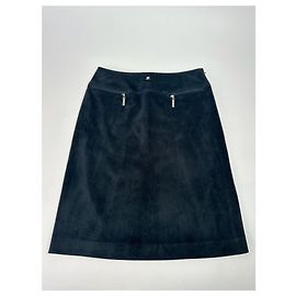 Gonna vintage Courreges nera Nero