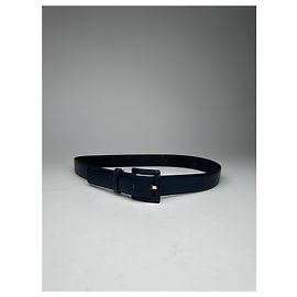 Vintage Dior Leder Gürtel Marineblau Marineblau