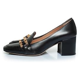 Autre Marque-Roberto Festa X Paul Warmer, black leather pump-Black