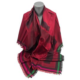 Autre Marque Very refined silk wool stole CARLO VISINTINI Multiple colors