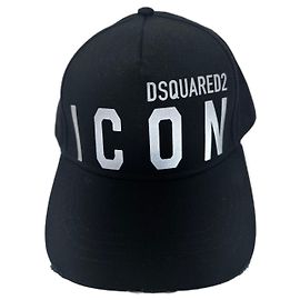 Gorra de béisbol Dsquared2 "Be Icon" Negro Plata