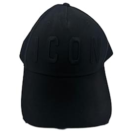 Gorra negra Dsquared2 "Be Icon" Negro