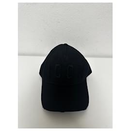 Dsquared2-Dsquared2 “Be Icon” Black Cap-Black