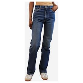 Khaite-Blue Danielle high-rise straight-leg jeans - size UK 6-Blue