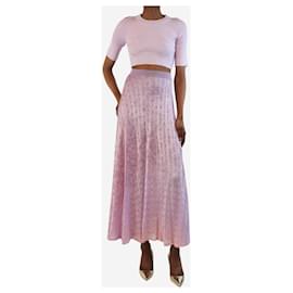 Missoni-Purple wavy midi skirt - size UK 8-Purple