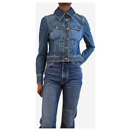 Gucci-Blue denim jacket - size UK 6-Blue