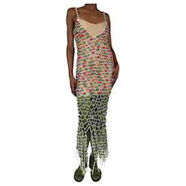 Autre Marque-Multicolour wooden beaded dress - size S-Multiple colors