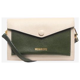 Missoni Bolsa mini bicolor verde e creme Verde