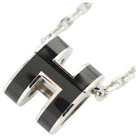 Hermès-Collier Mini Pop Hermes-Noir,Argenté