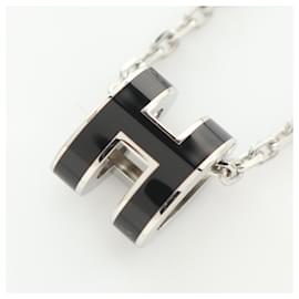 Hermès-Collier Mini Pop Hermes-Noir,Argenté