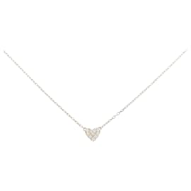 Autre Marque-AHKAH Heart Pavé Necklace 0.05CT-Other