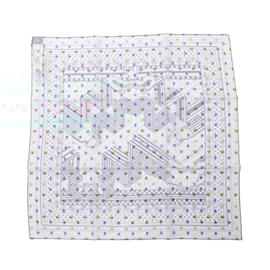 Hermès-Hermes Carré 60 SANGLES EN ZIGZAG BANBANA Scarf-Blue,Multiple colors