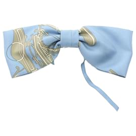 Hermès-Hermès Grenelle Exlibris Barrette-Bleu,Multicolore,Vert