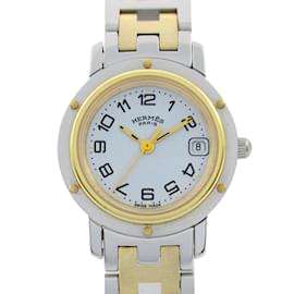 Hermès-Montre Hermes Clipper GP (Plaqué Or)-Autre