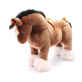 Hermès-Hermes Hermie PM Suede Acrylic Plush Toy-Brown,Multiple colors