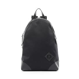 Hermès-Sac à dos en cuir noir Hermes Swift-Noir