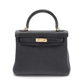 Hermès-Hermes Kelly 25 Touch Handbag-Black