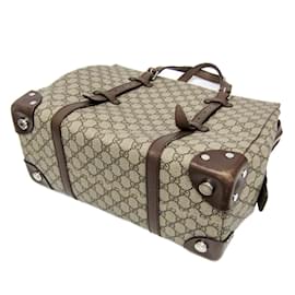 Gucci-Gucci GG Supreme Tote Bag-Brown,Beige