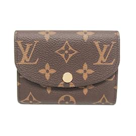 Louis Vuitton-Louis Vuitton Monogram Rosalie Coin Purse-Brown,Pink