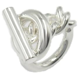 Hermès-Bague Band Hermès Echappé en Argent 925-Argenté