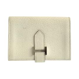 Hermès-Hermes Bearn Business Card Holder-White