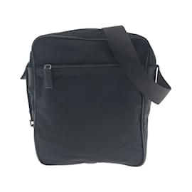 Prada-Sac à bandoulière Prada Tessuto Triangle Logo Plate-Noir