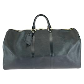 Louis Vuitton-Louis Vuitton Epi Keepall 55 Handbag-Black