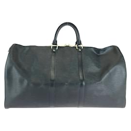 Louis Vuitton-Sac à main Keepall 55 Epi Louis Vuitton-Noir
