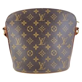 Louis Vuitton-Sac à épaule Drouot Monogram Louis Vuitton-Marron
