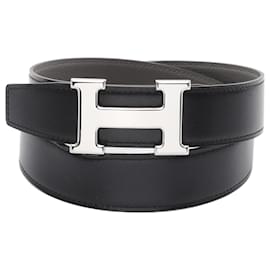 Hermès-Cinto Hermes Constance H-Marrom,Preto