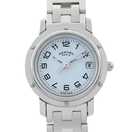 Hermès-Hermes Clipper Watch Stainless Steel Women's White CL4.210-Other