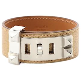 Hermès-Hermès HERMES Collier de Chien 24 Bracelet-Argenté,Doré