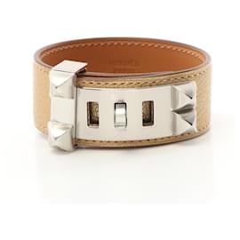 Hermès-Hermès HERMES Collier de Chien 24 Bracelet-Argenté,Doré