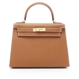 Hermès-Hermes Kelly 28 Handbag-Brown