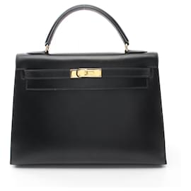 Hermès-Hermes Kelly 32 Handbag-Black