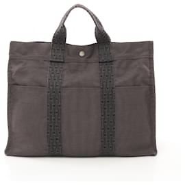 Hermès-Sac à main HERMES Air Line MM-Marron