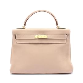 Hermès-Hermes Kelly 32 Handbag in Beige-Beige