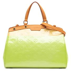 Louis Vuitton-Louis Vuitton Monogram Vernis Brea MM Jaune-Jaune