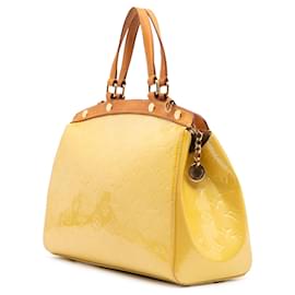 Louis Vuitton-Louis Vuitton Monogram Vernis Brea MM Jaune-Jaune