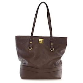 Louis Vuitton-Louis Vuitton Marron Monogram Empreinte Citadine PM-Marron,Marron foncé